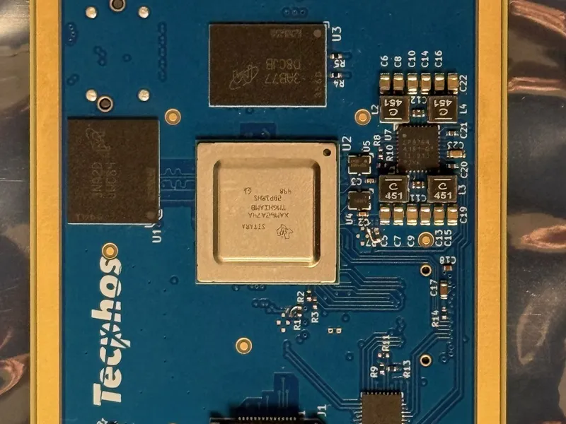 TI AM62A SoC board for MIPI sensor input and H.264 Ethernet video output