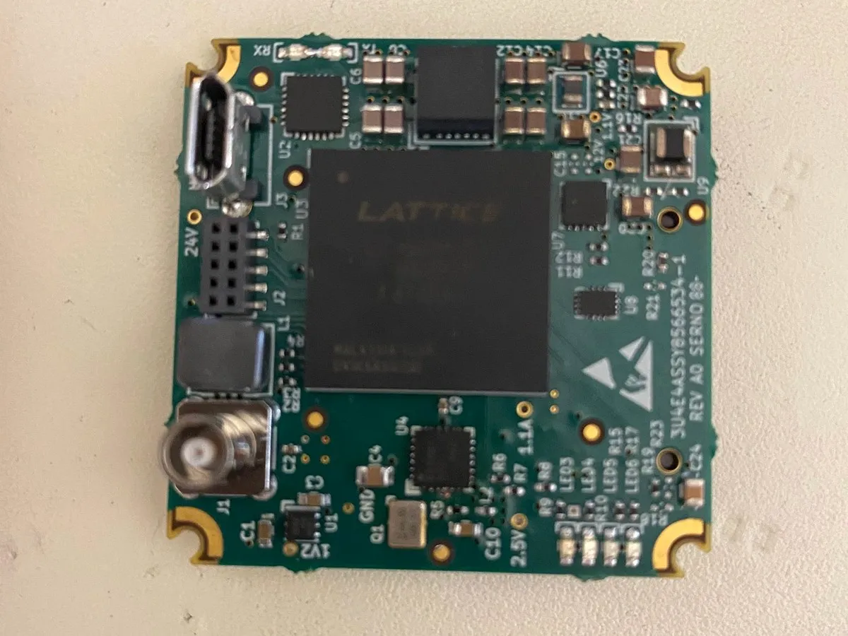 Video interface board with coaxial connector